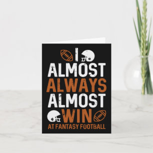 Carte Presque Toujours Gagner À L'Imaginaire Football Dr