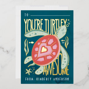 Carte Pressée Turtley