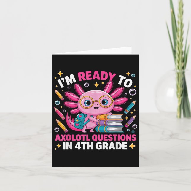 Carte Prêt À Axolotl Question 4e 1re année 4e jour 4e (Devant)