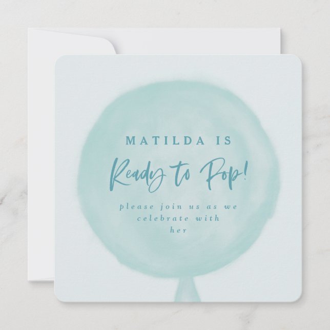 Carte Prêt à faire sauter l'invitation baby shower de bu (Devant)