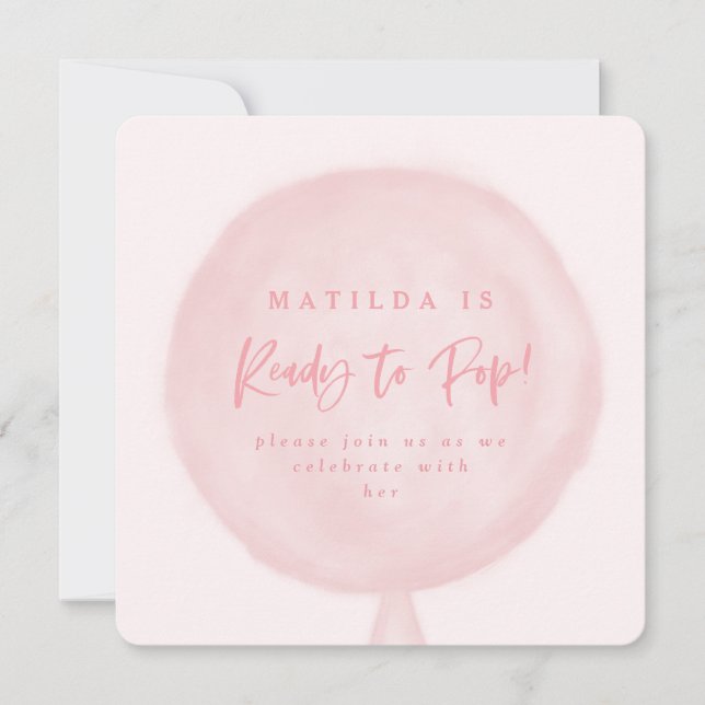 Carte Prêt à faire sauter l'invitation baby shower de bu (Devant)