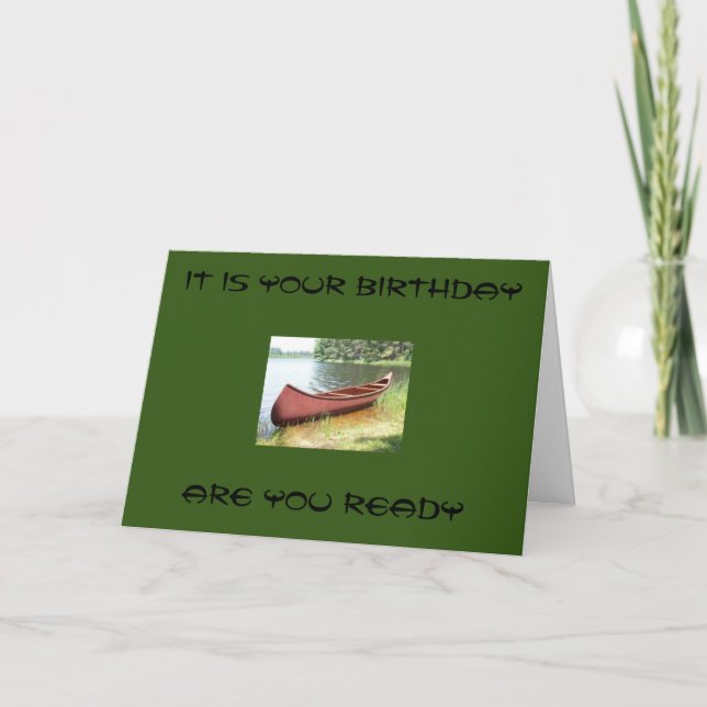 CARTE **PRÊT À SE DÉTENDRE ET AVOIR UN JOLI ANNIVERSAIRE (Devant)