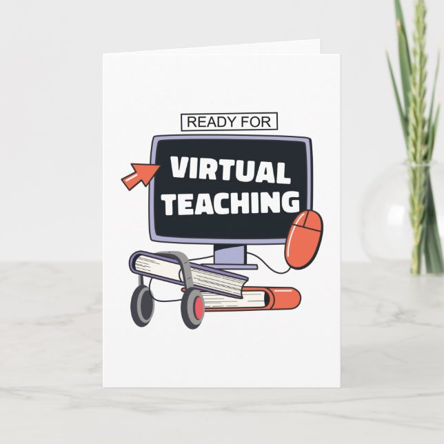 Carte Prêt pour l'enseignement virtuel (Devant)