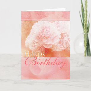 Carte Pretty Rose Joyeux Anniversaire Peonies