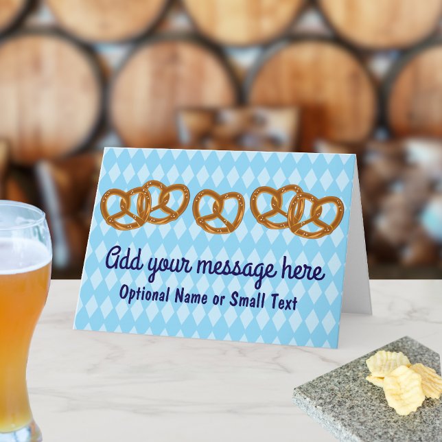 Carte Pretzel Party Pread Twists - 5 options de texte pe (Créateur téléchargé)