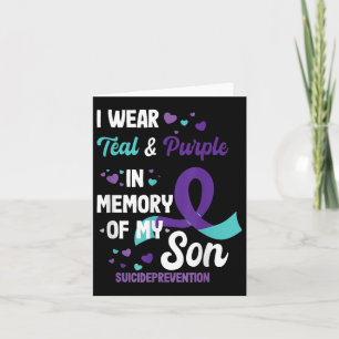 Carte Prévention du suicide en mémoire du fils 