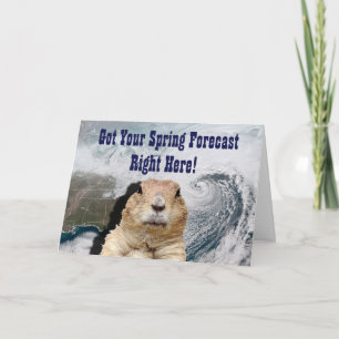 Carte Prévision de ressort de Groundhog