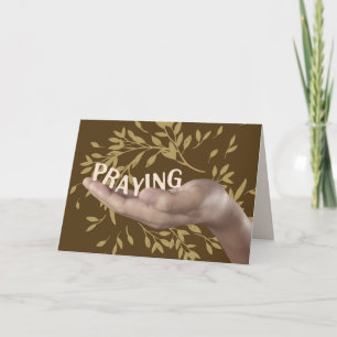 Carte Prier des bénédictions religieuses à Thanksgiving
