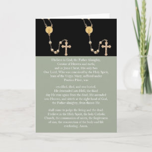 Carte Prière "Apôtres Credo"