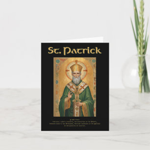 Carte Prière catholique romaine de St Patrick 