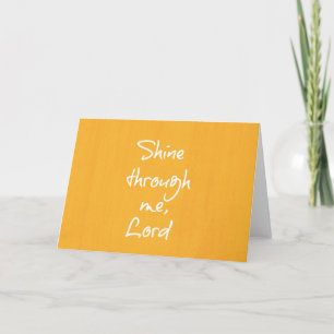 Carte Prière d'affirmation de citation chrétienne inspir