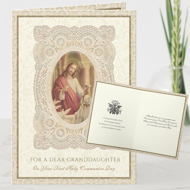 Carte Prière de Jésus pour la première communion des fil (Créateur téléchargé)