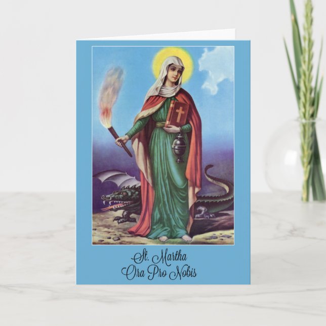 Carte Prière de Novena de St Martha (Devant)