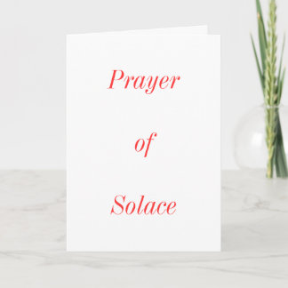 Carte Prière de Solace