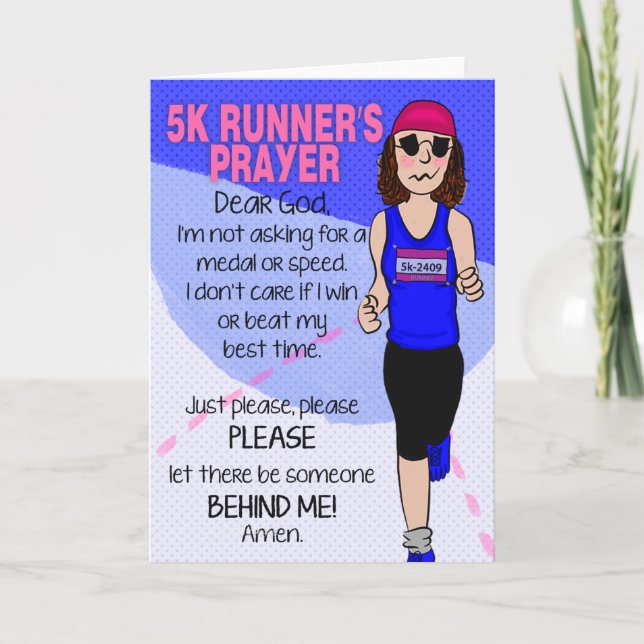 Carte Prière du coureur (Devant)