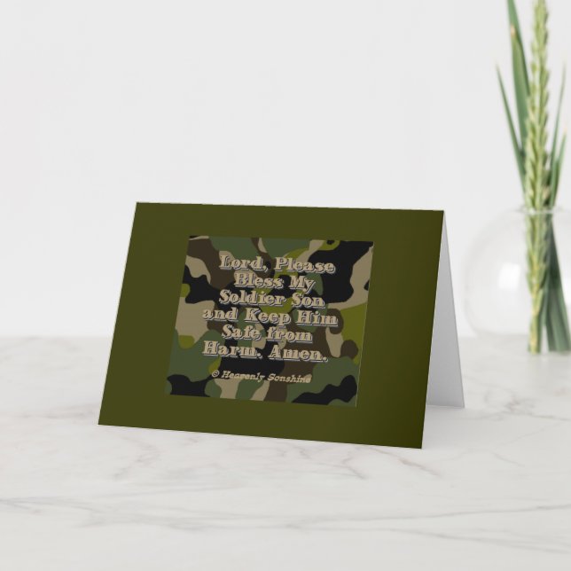 Carte Prière du fils du soldat (Devant)