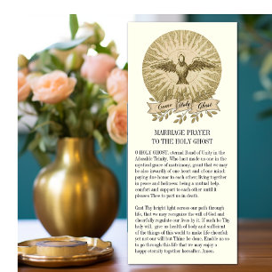 Carte Prière du mariage catholique au Saint-Esprit