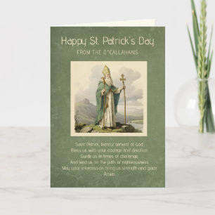 Carte Prière et bénédiction de la Saint Patrick