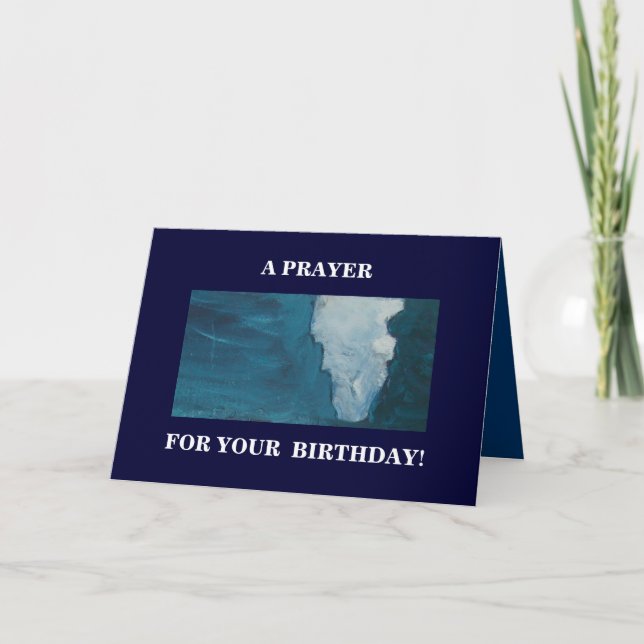 CARTE PRIÈRE POUR VOTRE ANNIVERSAIRE (Devant)