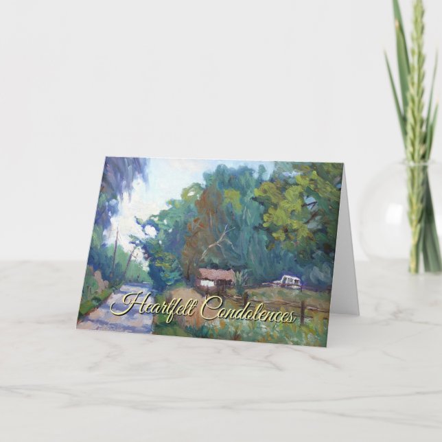 Carte Prière Sérénissime En Bleu Vert Orange (Devant)