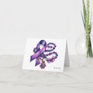 Carte Prière sur le cancer pancréatique personnalisé Ros