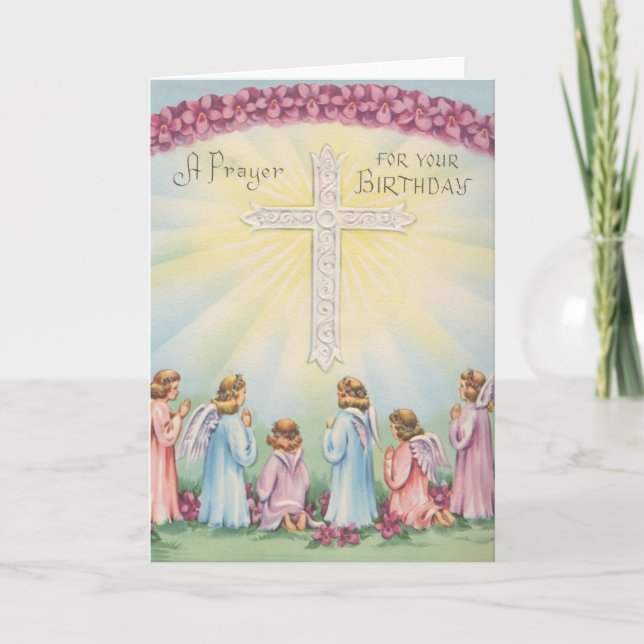 Carte Prières Anniversaires Des Anges (Devant)