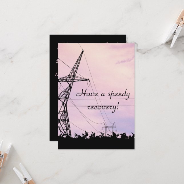 Carte Priez pour vous, Bonne prière (Devant/Arrière en situation)