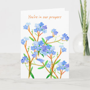 Carte Priez Pour Vous Oubliez Moi Pas Les Fleurs