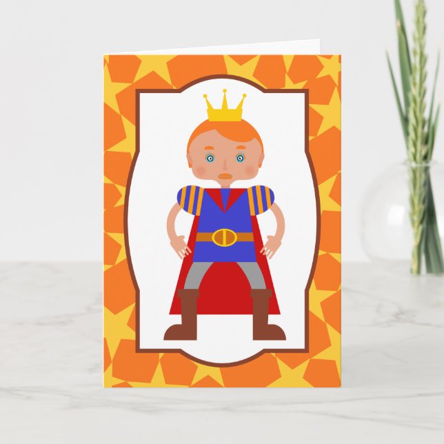 Carte Prince Charming Boy Fête d'anniversaire (Devant)