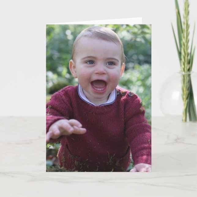 Carte Prince Louis célèbre le ęr anniversaire (Devant)