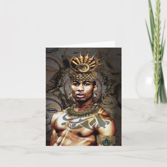 Carte Prince tribal africain (Devant)
