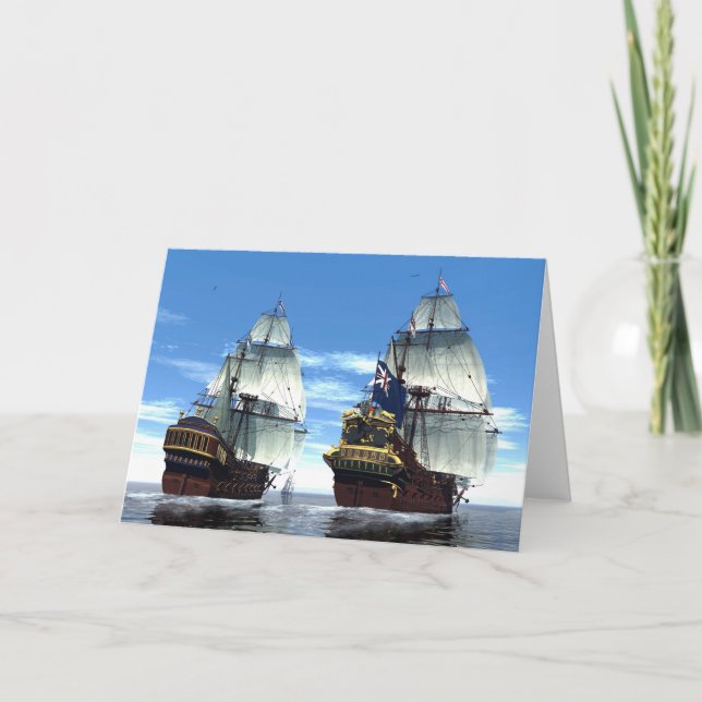 Carte Prince William et escorte de H M S (Devant)