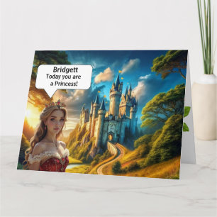 Carte Princess Birthday Card