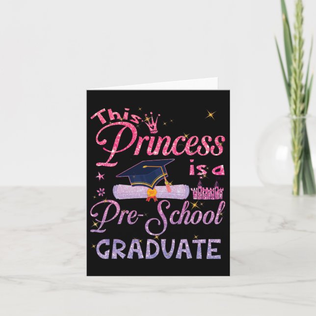 Carte Princess Est Un Pré-Diplômé Pré K (Devant)