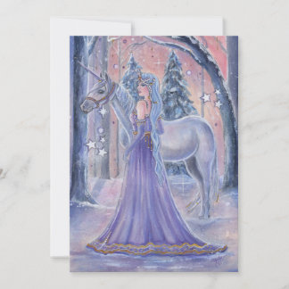 Carte Princess Lumi with Unicorn art By Renee Lavoie