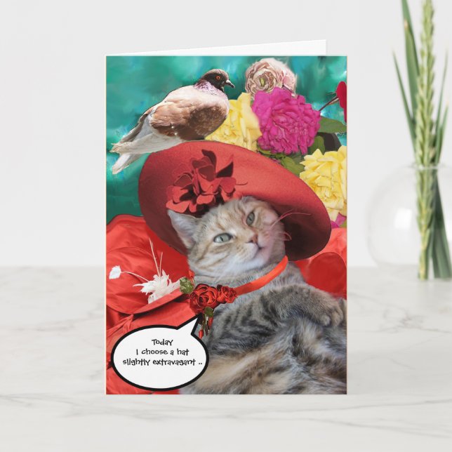 Carte PRINCESS TATUS CAT ET Fête des pères PIGEON (Devant)
