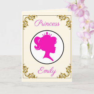 Carte Princesse Anniversaire Son Altesse Royale Nom et â
