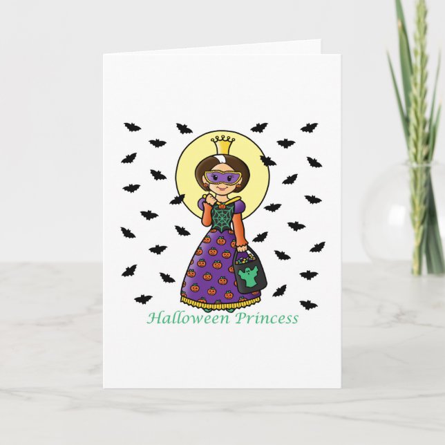 Carte Princesse de Halloween (Devant)