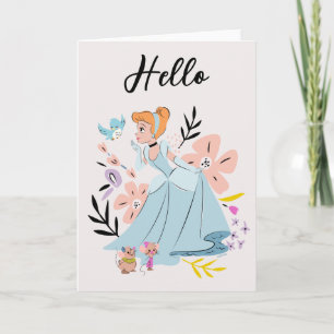 Carte Princesse Disney Cendrillon & Animaux