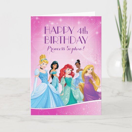 Carte Princesse Disney Joyeux Anniversaire Zazzle Ca