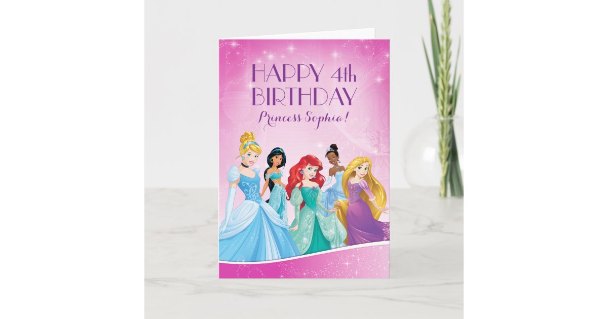 Carte Princesse Disney Joyeux Anniversaire Zazzle Ca