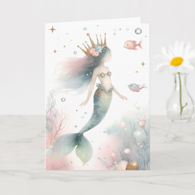 Carte Princesse Petite Sirène (Petite plante)