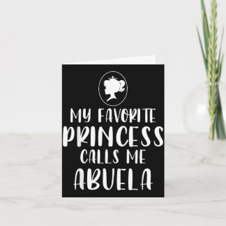 Carte Princesse préférée appelle abuela fête des mères