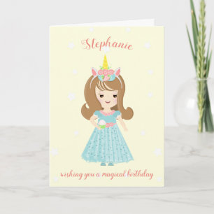 Carte Princesse Unicorn