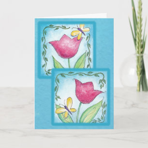 Carte Printemps heureux
