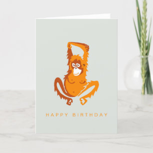 Carte Pris à la main - ORANGUTAN - Faune - Nature - Prim