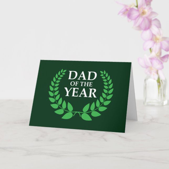 Carte Prix Papa de l'année (Orchidée)