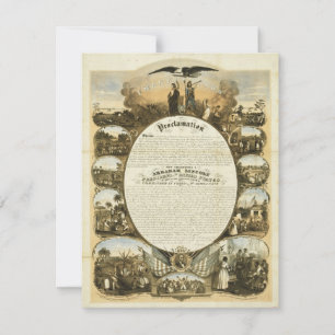 Carte Proclamation d'émancipation par L. Lipman