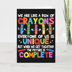 Carte Prof hilarant Nous sommes comme une boîte de crayo