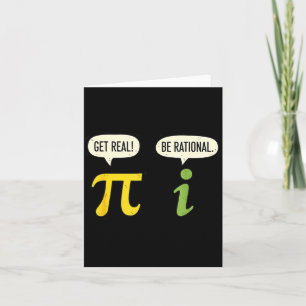 Carte Prof Math Pi Soyez Réel Soyez Rationnel Drôle De M